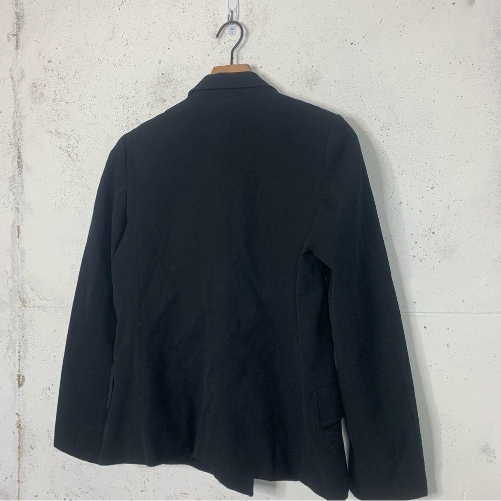 Valentino Black Wool Blazer Button Jacket Size 8 - Picture 4 of 10